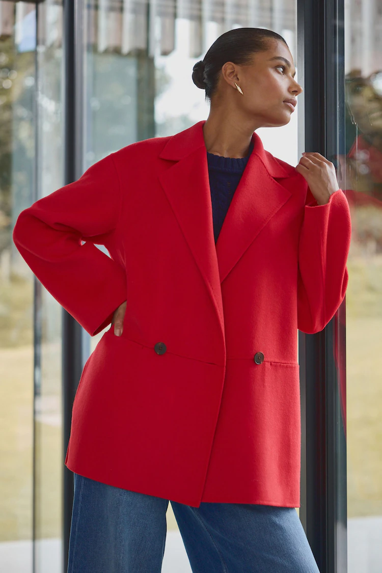 15a - Wool Blend Blazer Coat